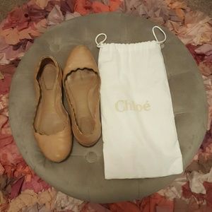 Chloé scalloped flats